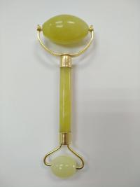 The Chinese Xiuyu Durable Yellow Cystal Double Heads Jade Roller