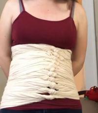 Postpartum Belly Binding